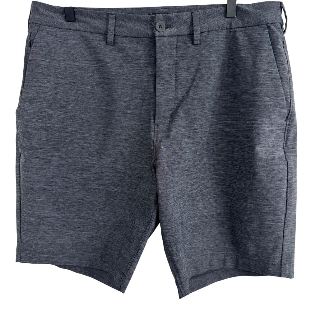Express Men’s Heathered Gray Chino Slim Above the Knee Shorts Size 34